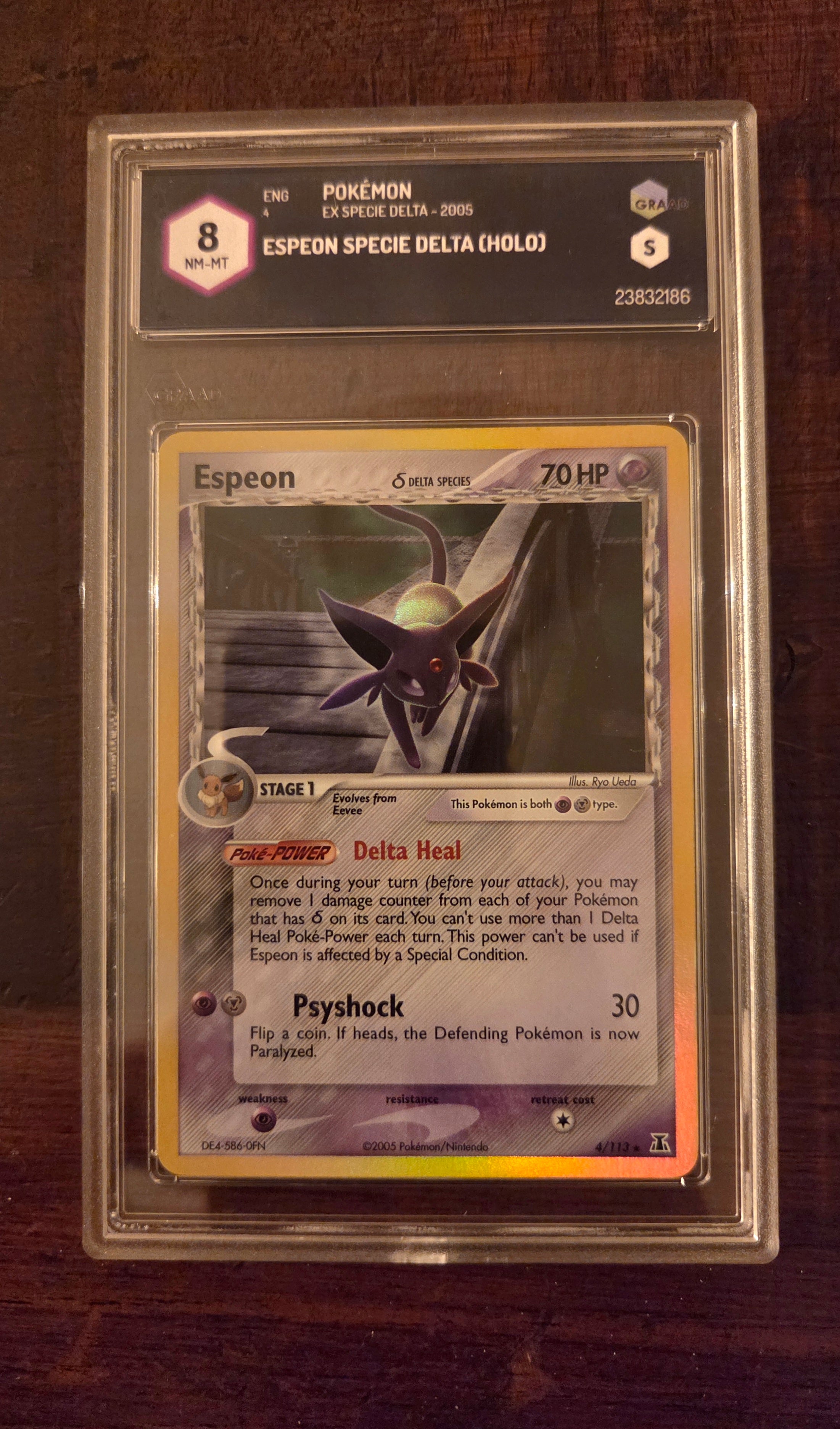 Espeon ENG Ex Specie Delta (Holo Rare | 4/113) GRAAD 8.5 NM-M