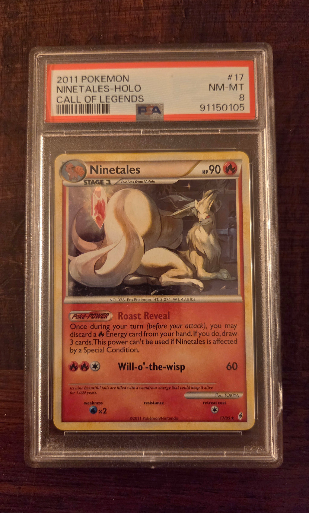 Ninetales ENG Call of Legends (Holo Rare | 17/95) PSA 8