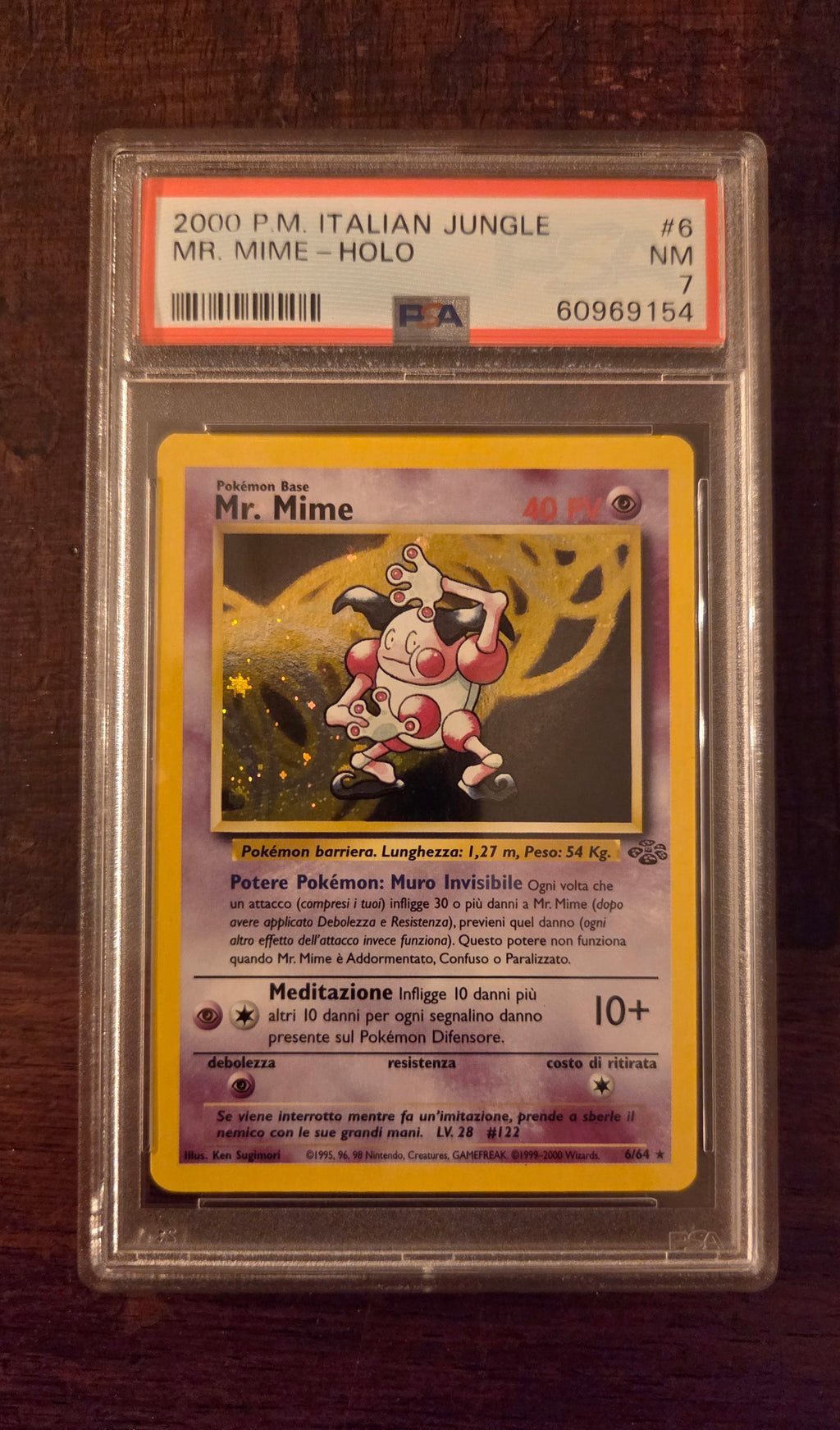 Mr. Mime ITA JUNGLE (Holo Rare | 6/64) PSA 7
