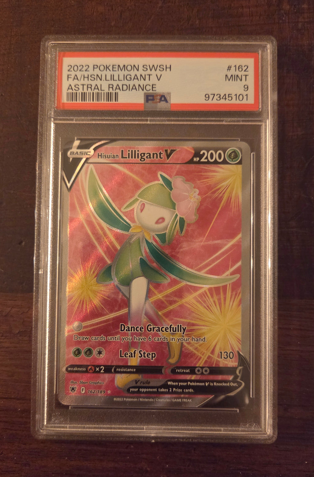 Lilligant di Hisui V ENG Lucentezza Siderale (Ultra Rare | 162/189) PSA 9