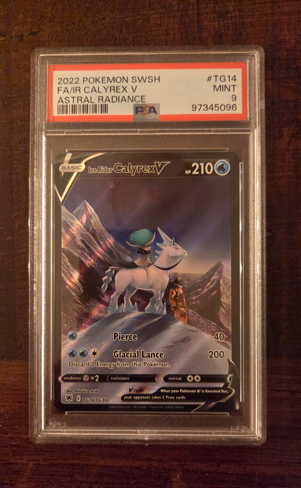 Calyrex V ENG Lucentezza Siderale (Special Illustration Rare | TG14/TG30) PSA 9