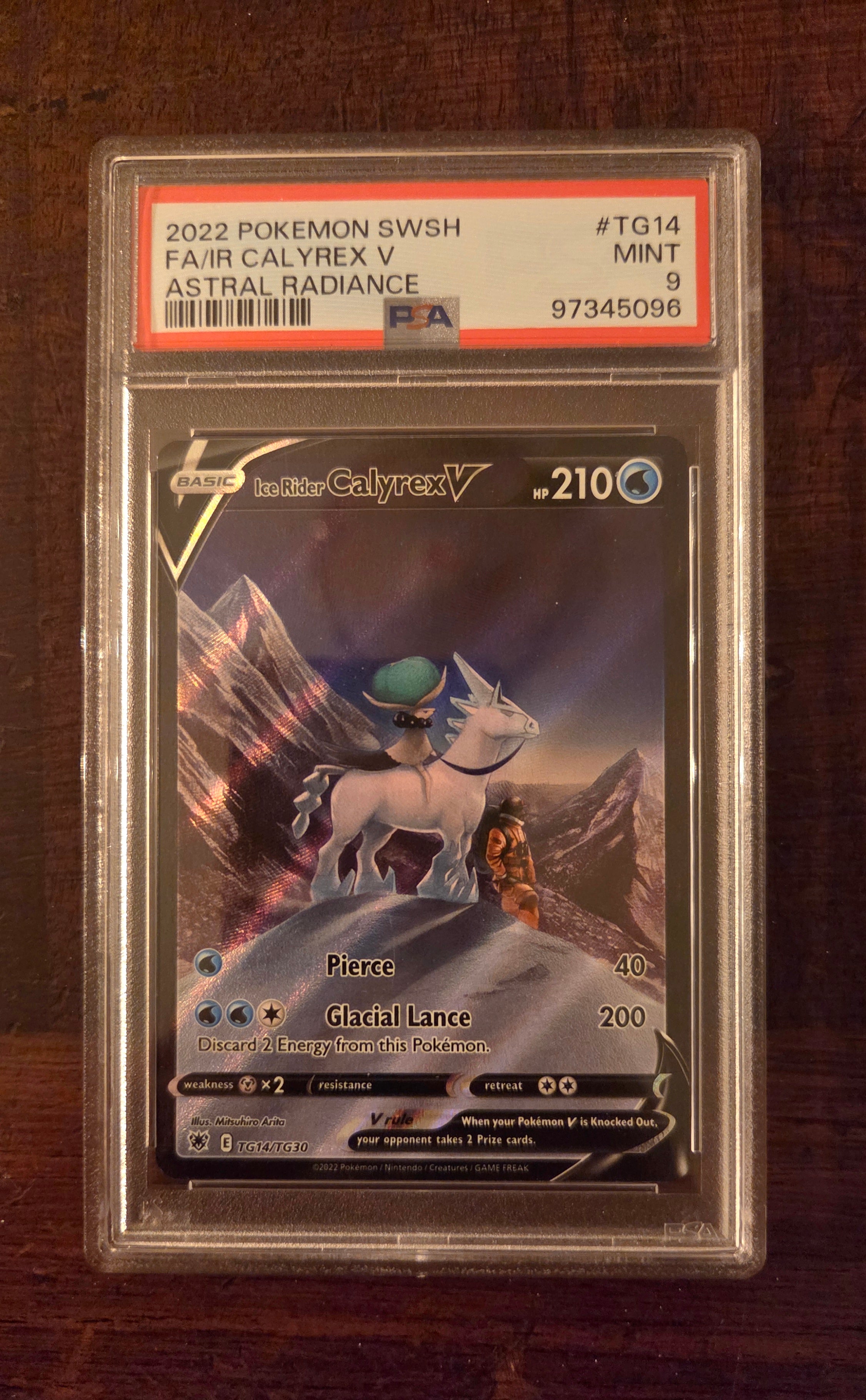 Calyrex V ENG Lucentezza Siderale (Special Illustration Rare | TG14/TG30) PSA 9